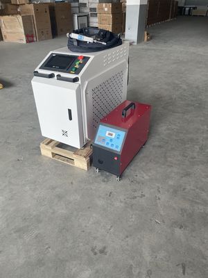Machine de soudage laser portatif en fibre d'aluminium pour soudage en acier inoxydable