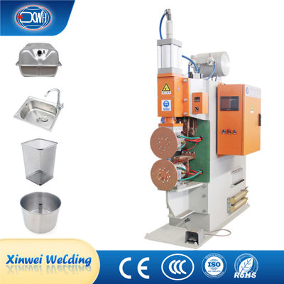 Semi-automatique Cnc soudeur résistance boîte d'étain machine de soudage à couture latérale circulaire